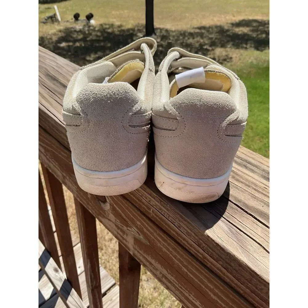 Rag & Bone Biege Suede Low Top Sneakers Womens Hook Loop Streetwear Size 37